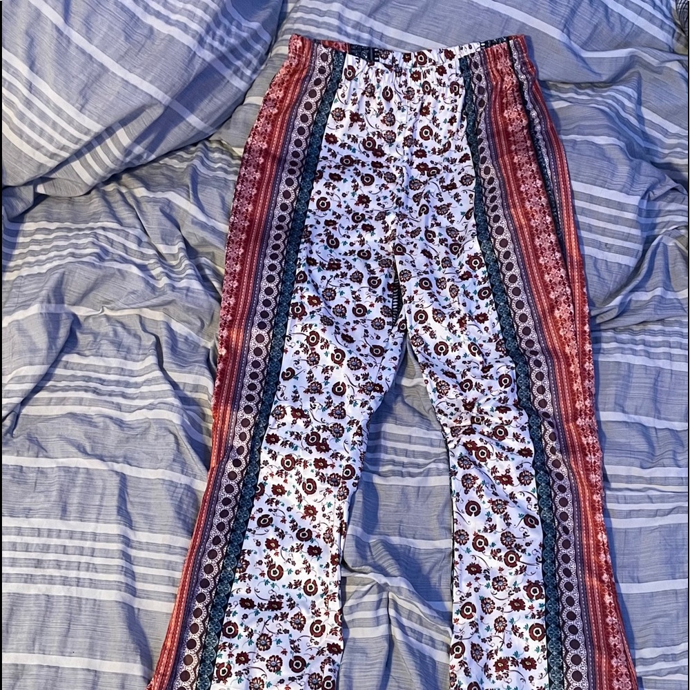 Floral Flare Pants